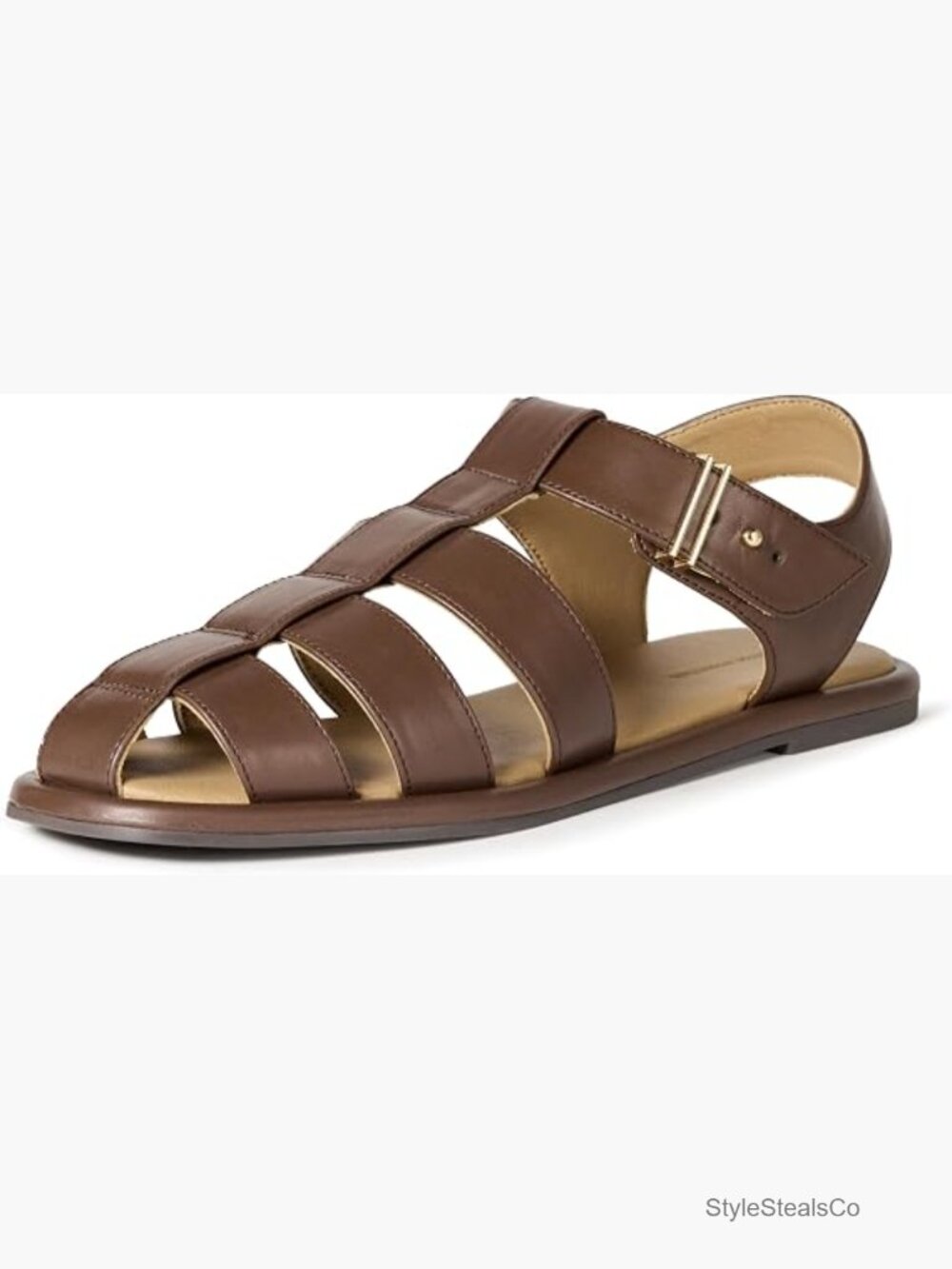 Women's Closed Toe Fisherman Sandals Memory Foam Slide